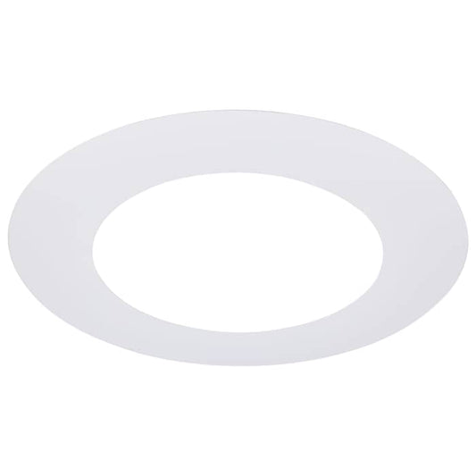 Satco S13543 CDLGR10RWH 10-Inch Flat Goof Ring for Downlights Round White Finish