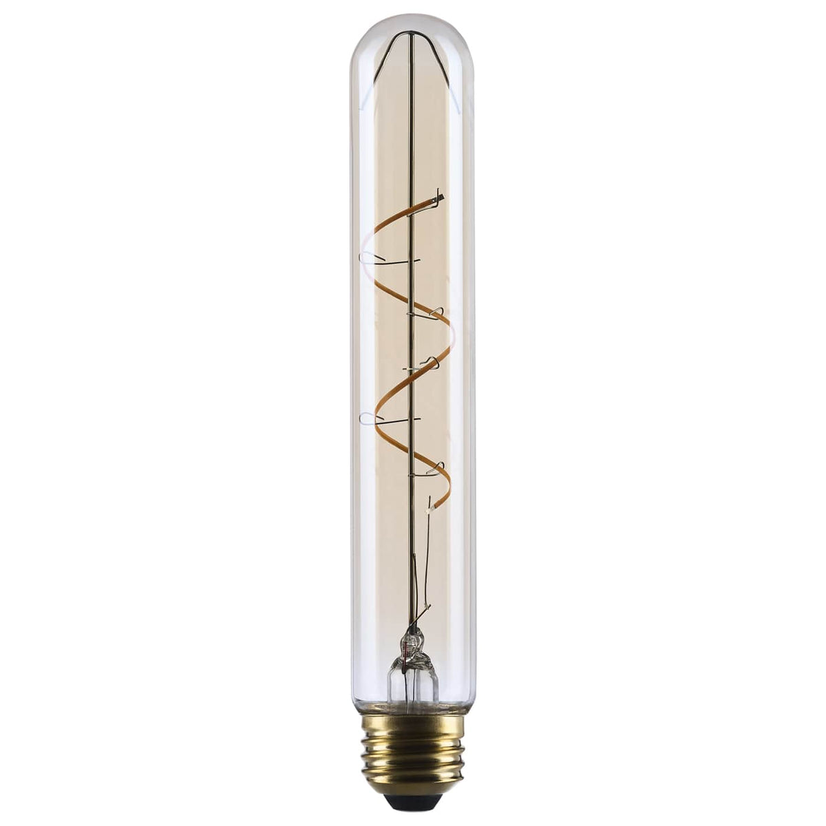Satco S14229 3.5 Watt T9 LED  2000K CCT  Medium Base  Clear Glass  Amber Coil Filament  Dimmable  120 Volt