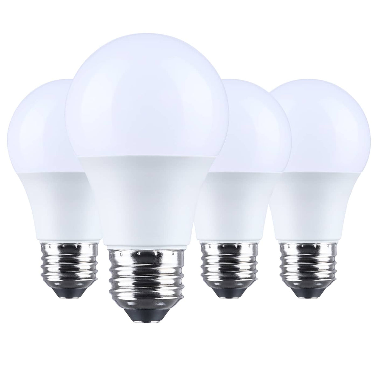 Satco S14320 8.5 Watt LED A19  5000K CCT  Medium Base  Plastic  120 Volt  4-Pack