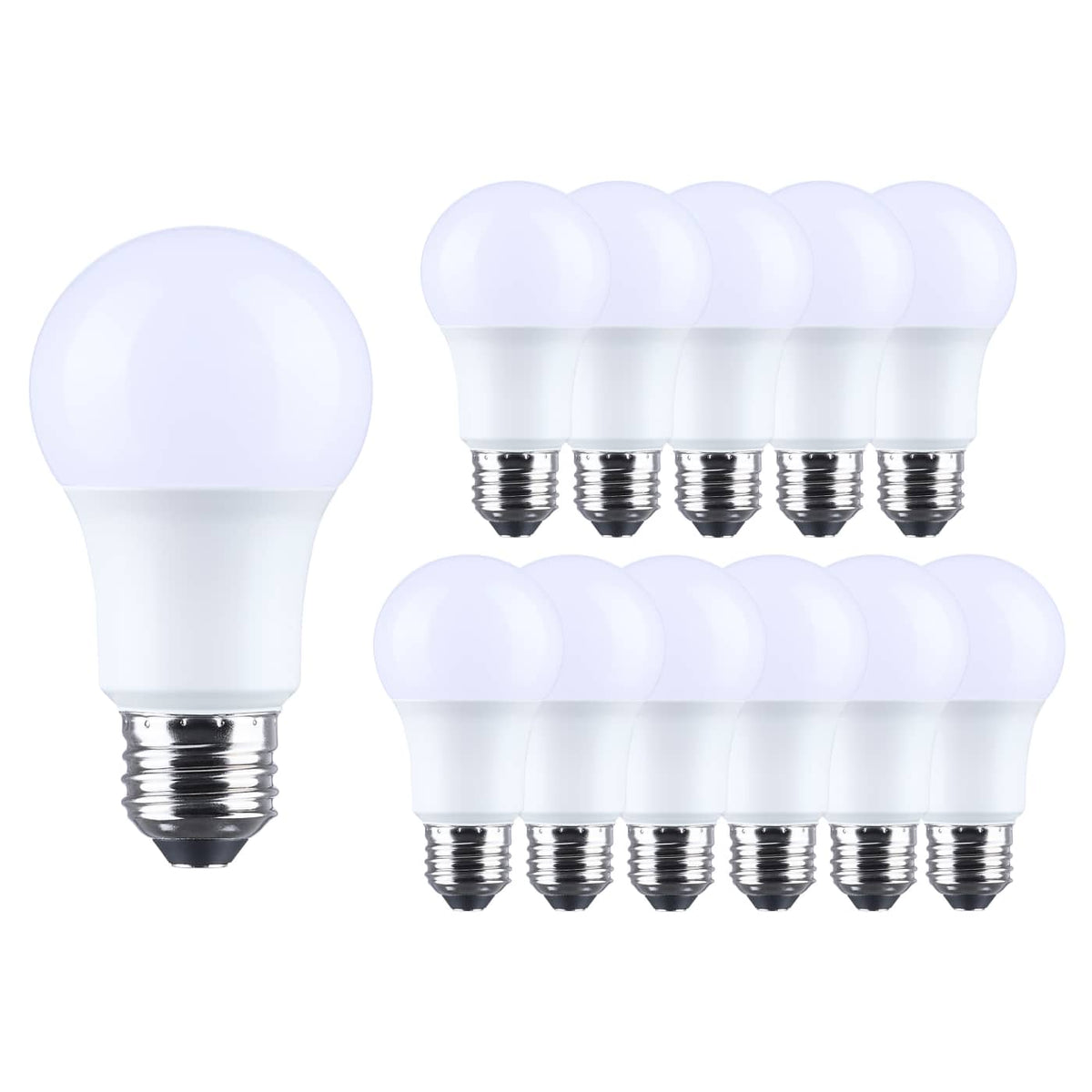 Satco S14354 9.8 Watt LED A19  2700K CCT  Medium Base  Plastic  120 Volt  12-Pack