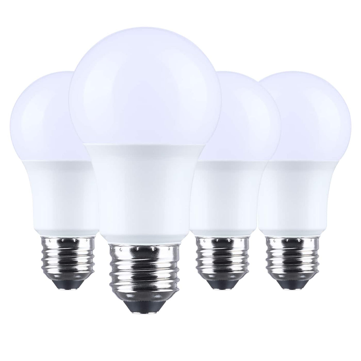 Satco S14356 9.8 Watt LED A19  3000K CCT  Medium Base  Plastic  120 Volt  4-Pack