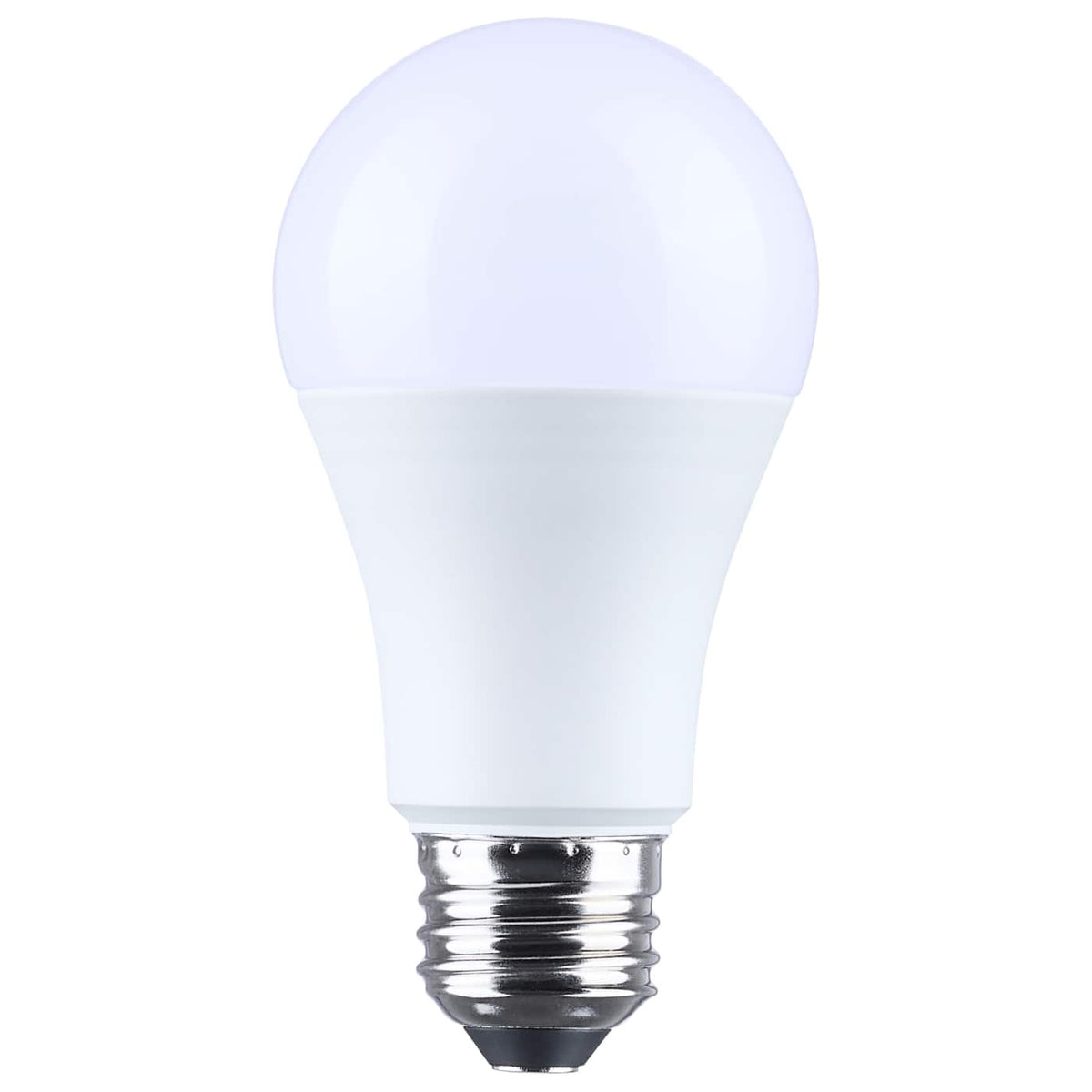 Satco S14394 13.5/10/5 Watt LED A19 Three-Way Lamp  4000K CCT  Lumens Selectable  Medium Double Contact Base  Plastic  120 Volt  1-Pack