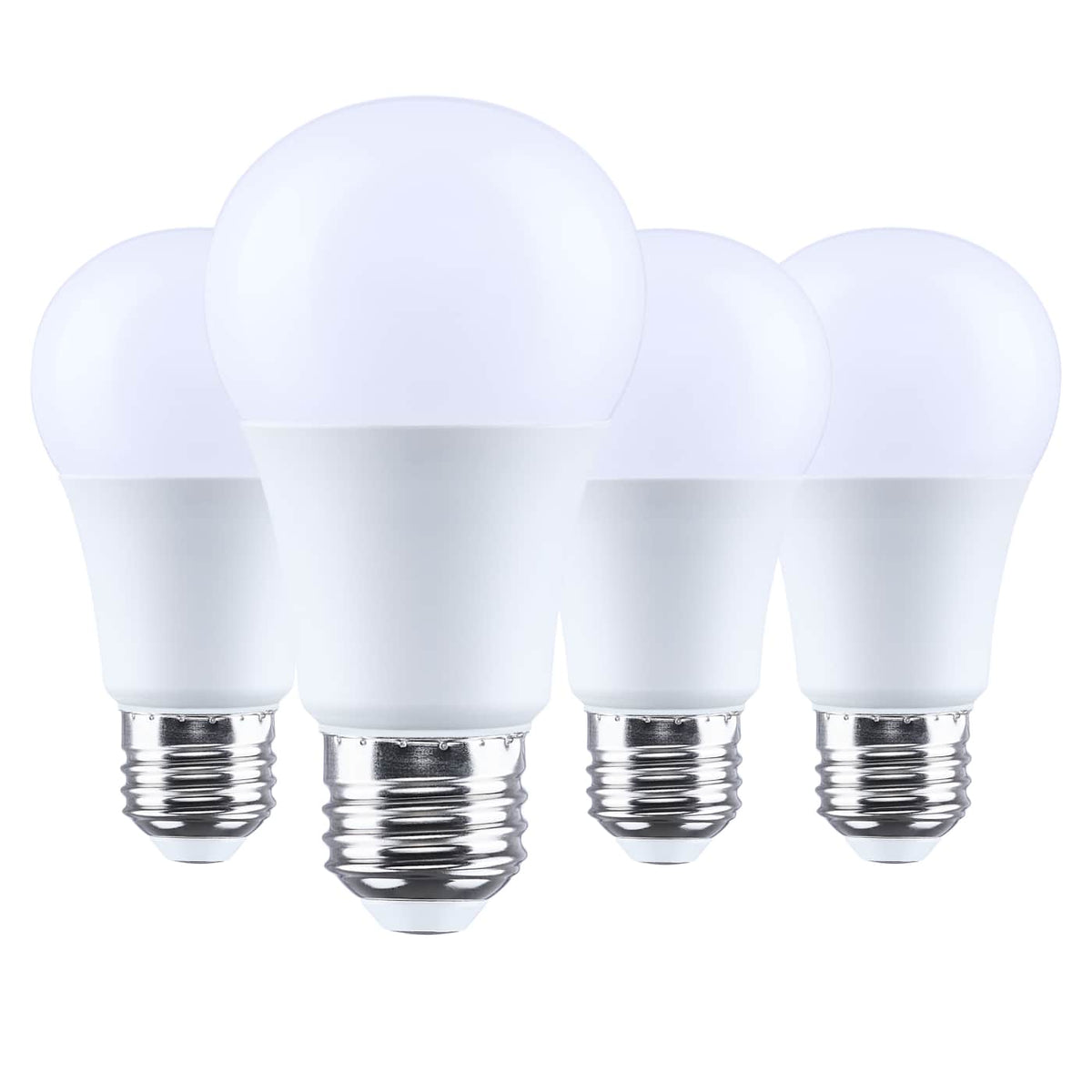 Satco S15178 14 Watt A19 LED  4000K CCT  80 CRI  Medium Base  Plastic  Dimmable  120 Volt  4-Pack