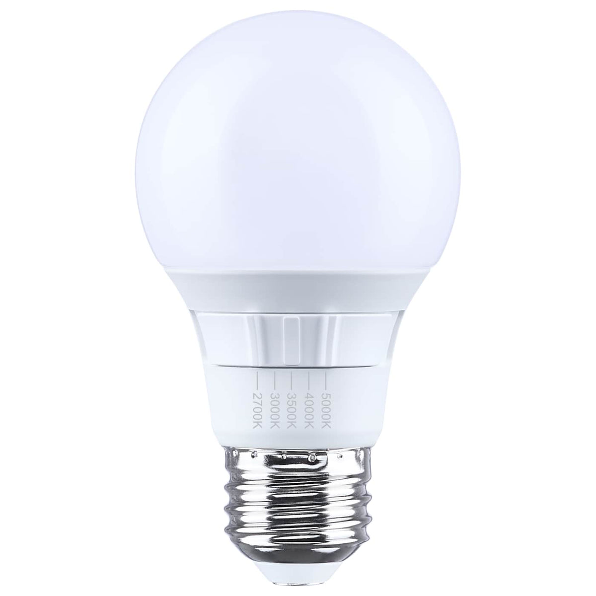 Satco S15188 6 Watt A19 LED  27K/30K/35K/40K/50K CCT  80 CRI  Medium Base  Plastic  Dimmable  120 Volt