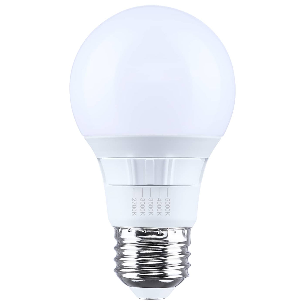 Satco S15192 6 Watt A19 LED  27K/30K/35K/40K/50K CCT  90 CRI  Medium Base  Plastic  Dimmable  120 Volt