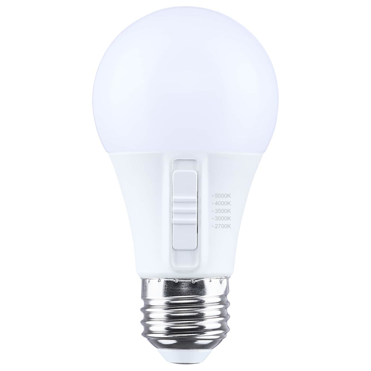 Satco S15196 5.8 Watt A19 LED  27K/30K/35K/40K/50K CCT  90 CRI  Medium Base  Plastic  Dimmable  120 Volt