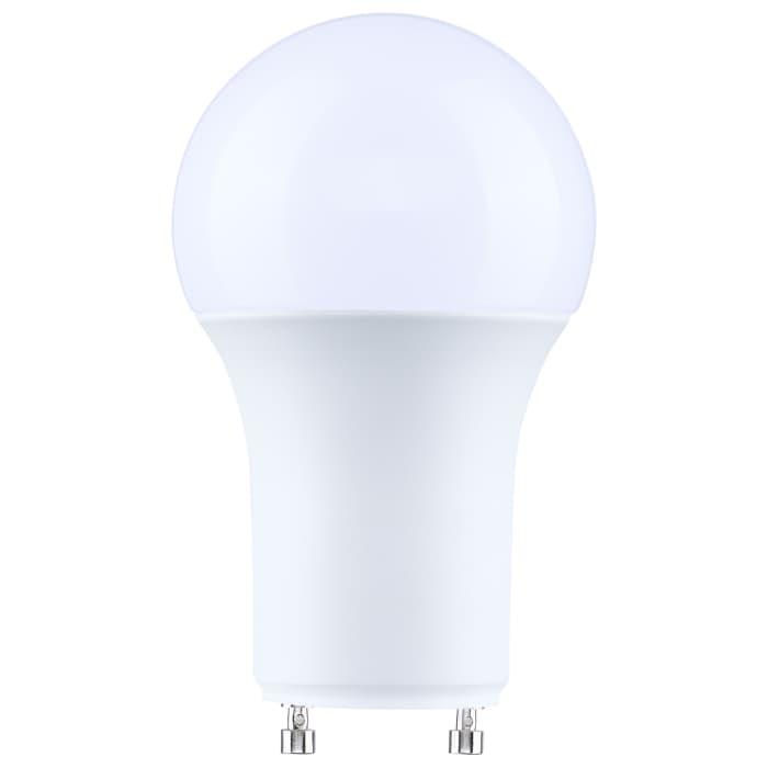 Satco S15219 12 Watt A19 LED  2700K CCT  90 CRI  Bi Pin GU24 Base  Plastic  Dimmable  120 Volt