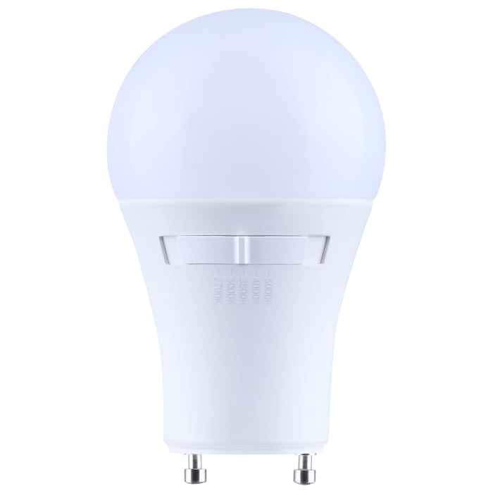 Satco S15225 14 Watt A19 LED 27K/30K/35K/40K/50K CCT 90 CRI  GU24 Base Dimmable  120 Volt