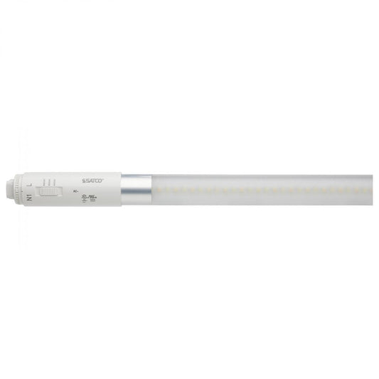 Satco S16430 7 Watt T8 LED CCT Selectable 120-277 Volt Single or Double Ended Type B Ballast Bypass