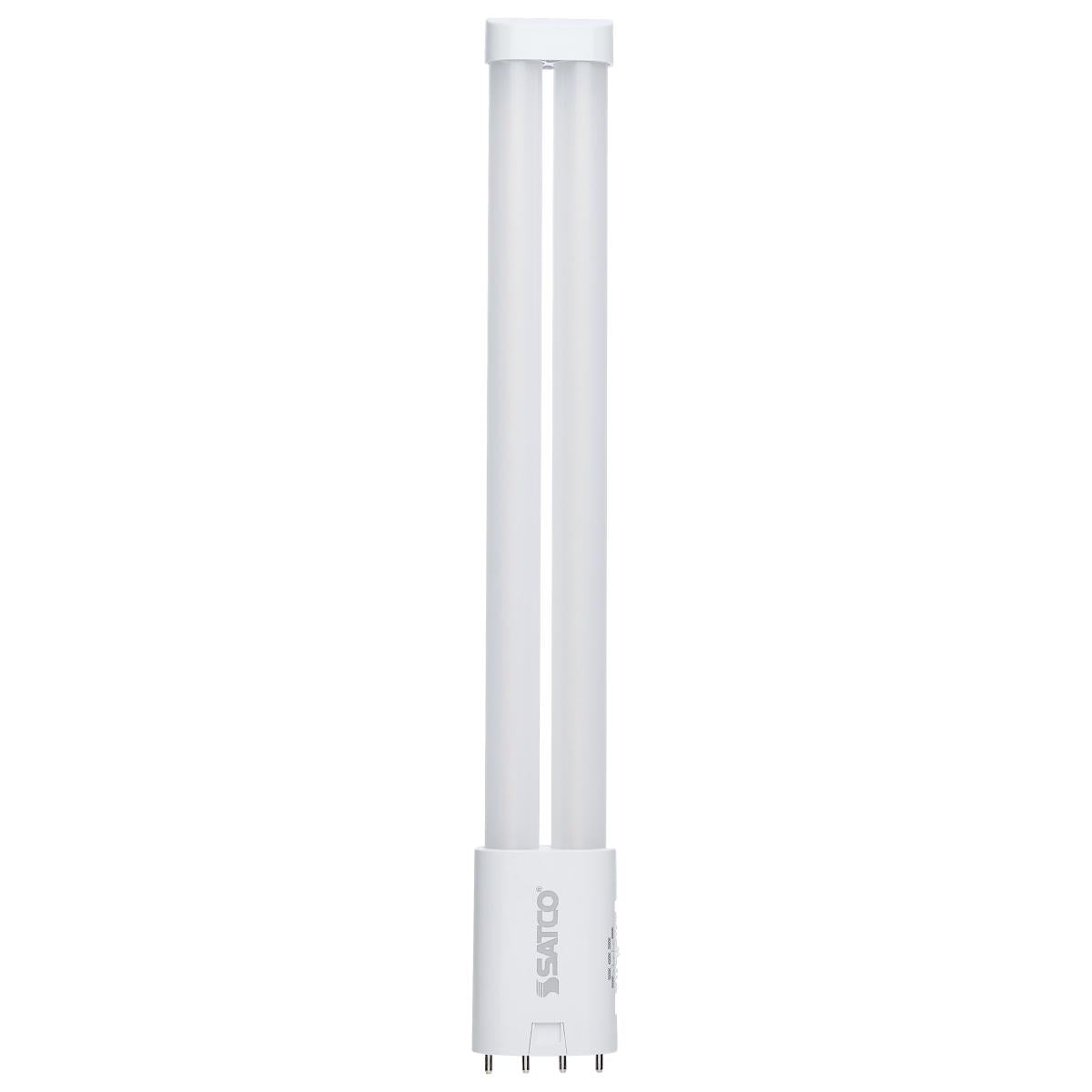 Satco S18421 10 Watt PLL LED 2G11 Base 30K/35K/40K/50K/65K CCT Selectable Ballast Bypass 120-277 Volt