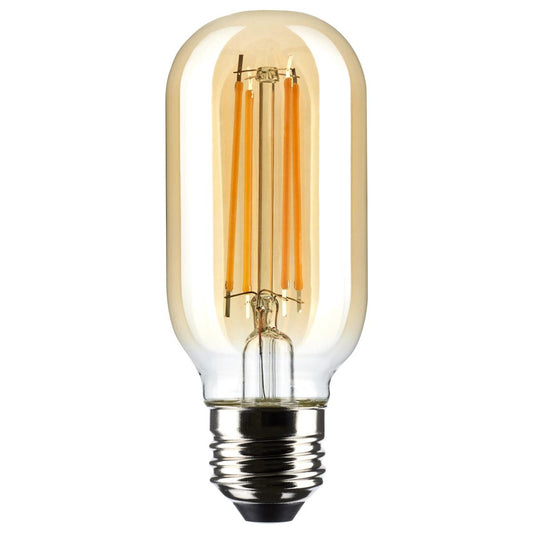 Satco S21378 5.5 Watt T14 LED Clear Medium Base 2000K 500 Lumens 120 Volt