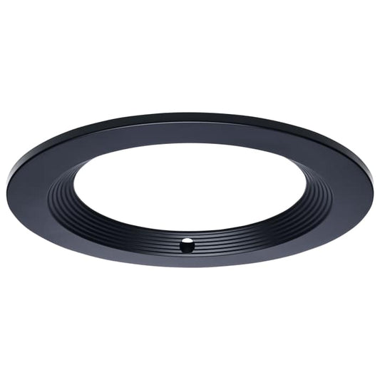 Satco S21650 CDL 4IN ROUND TRIM BLACK 4-Inch Round Trim for LED Downlight Black Finish