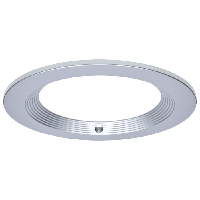 Satco S21676 CDL 4IN RND INT-EM TRIM SILVER 4-Inch Round Trim for LED Downlight with Integrated EM Driver Silver Finish