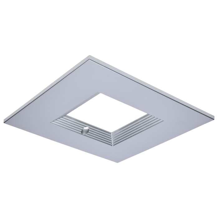Satco S21670 CDL 8IN SQUARE TRIM SILVER 8-Inch Square Trim for LED Downlight Silver Finish