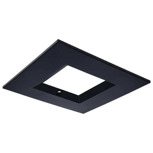 Satco S21662 CDL 4IN SQUARE TRIM BLACK 4-Inch Square Trim for LED Downlight Black Finish