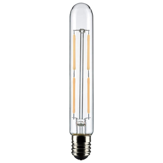 Satco S21860 4 Watt T6.5 LED Clear Intermediate Base 3000K 400 Lumens 120 Volt