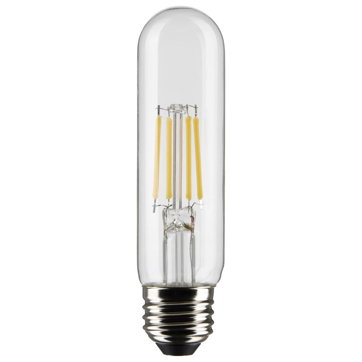 Satco S21863 5.5 Watt T10 LED Clear Medium Base 5000K 450 Lumens 120 Volt 2-Pack