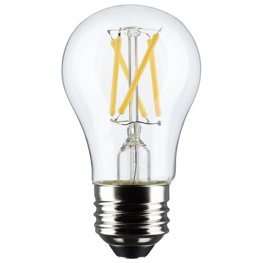 Satco S21873 5.5 Watt A15 LED Clear Medium Base 2700K 450 Lumens 2-Pack