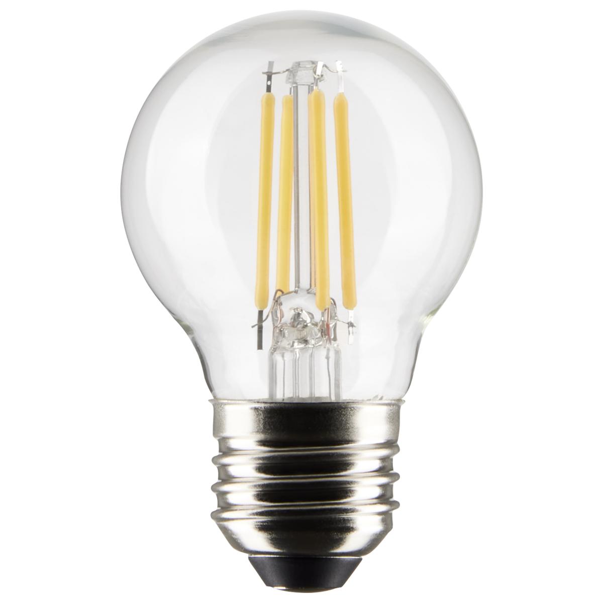Satco S21877 4 Watt G16.5 LED Clear Medium Base 5000K 120 Volt 2-Pack