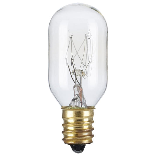 Satco S2752 25 Watt T7 Incandescent Clear Candelabra base 130 Volt