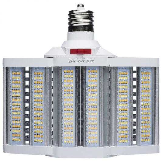 Satco S28932R1 LED Shoe Box Lamp 60/70/80 Wattage Selectable 3K/4K/5K CCT Selectable 120-277 Volt White Finish