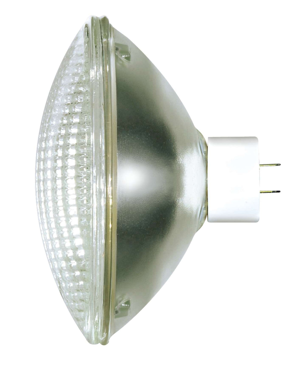 Satco S4351 500 Watt sealed beam  PAR64  2000 Average rated hours  6500 Lumens  Mogul End Prong base  120 Volt