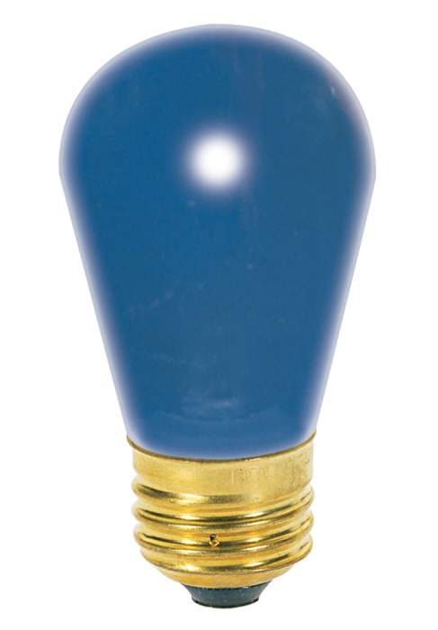 Satco S3963 11S14 BLUE 11W S14 Blue Ceramic Bulb