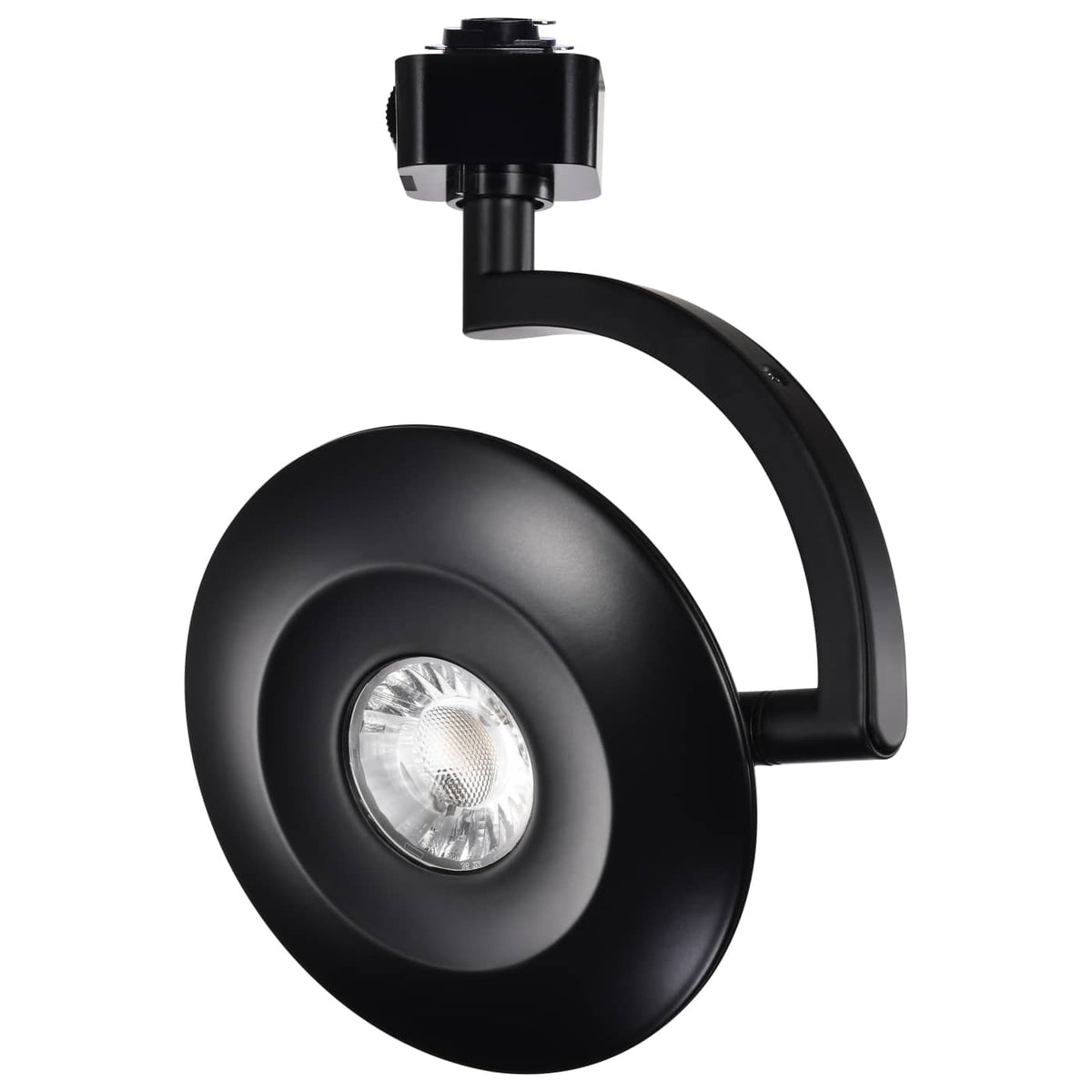Satco JH5071 Orb LED Track Head  12 Watt  3000K/4000K/5000K CCT Selectable  24 Degree Beam Angle  J-Style  Black  120 Volt
