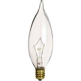 Replacement for Satco A3675 B40CFC 40W 130V Incandescent Flame Candelabra Clear - NOW LED