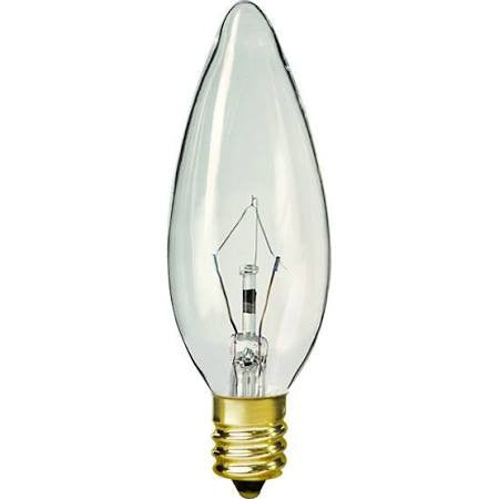 Replacement for Satco S4997 KR60B10 60W 120V B10 Clear E12 Candelabra Base - NOW LED S21274