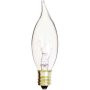 Satco S3272 10W 120V CA7 Clear E12 Candelabra Base