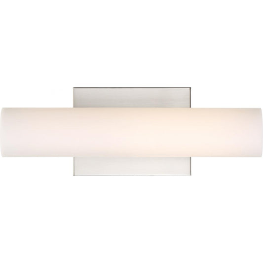 Satco 62-1321 Bend LED Small Vanity Brushed Nickel Finish with White Acrylic