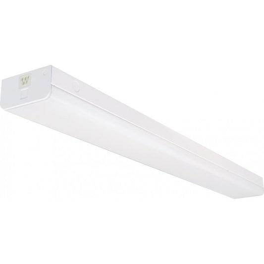 Satco 65-1135 LED 4 ft. Wide Strip Light 38W 4000K White Finish Connectible