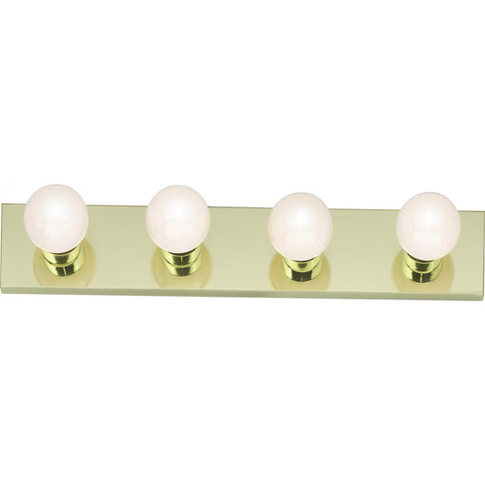 Satco 77-189 4 Light - 24" - Vanity - Strip - Polished Brass Finish