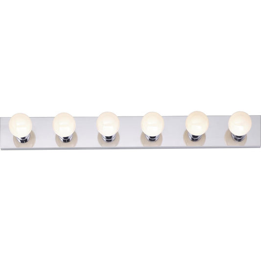 Satco 77-194 6 Light - 36" - Vanity - Strip - Polished Chrome Finish