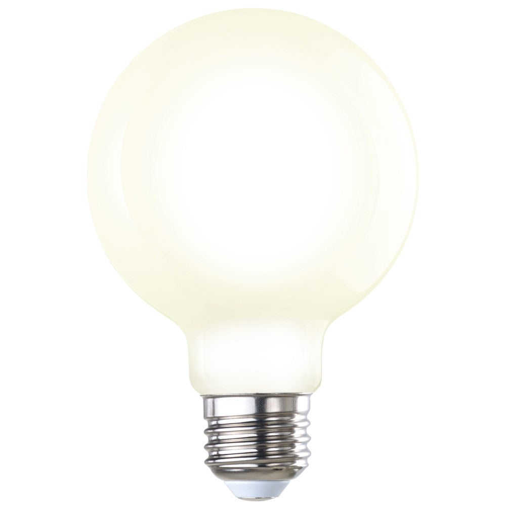 Bulbrite 776810 LED8G25/30K/FIL/M/3 8.5W LED G25 3000K FILAMENT MILKY