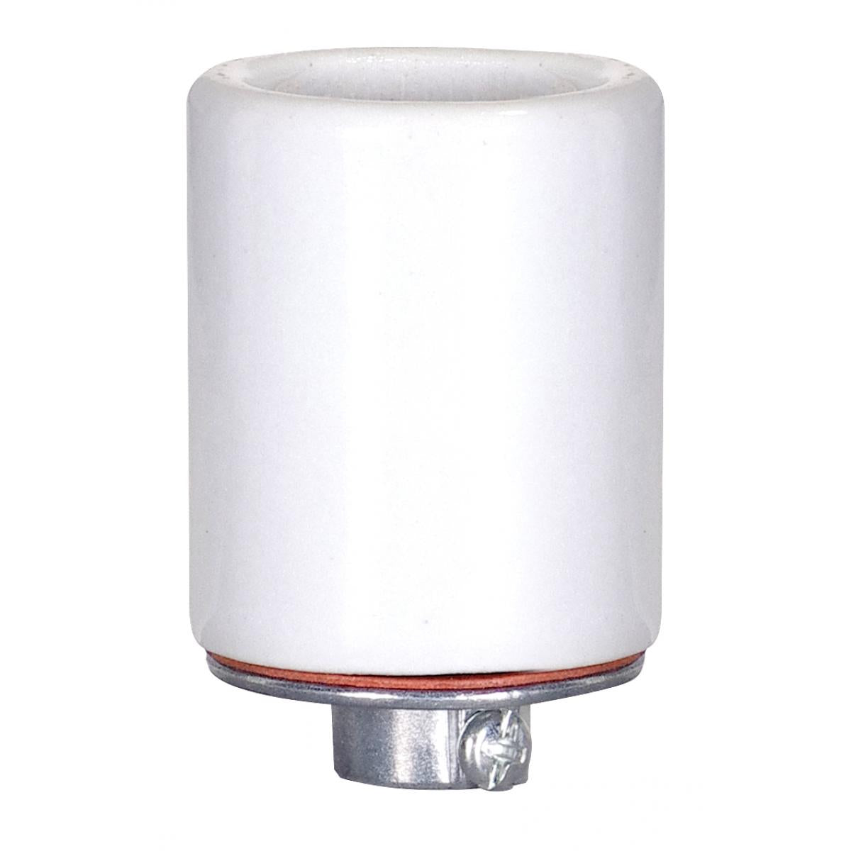 Satco 80-1078 Keyless Porcelain Socket With Metal 1/4 IPS Cap CSSNP Screw Shell Glazed 660W 250V 200 Bulk Master