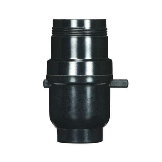 Satco 80-1106 Push-Thru, 1/8 IP Cap w/Metal Bushing Less Set Screw