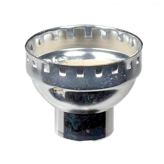 Satco 80-1437 Aluminum Cap With Paper Liner 1/4 IP Less Set Screw Nickel Finish