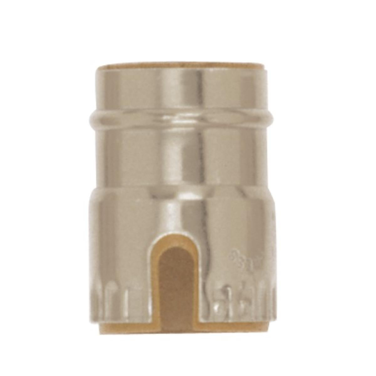 Satco 80-1440 Aluminum Shell With Paper Liner Pull Chain/Turn Knob Nickel Finish