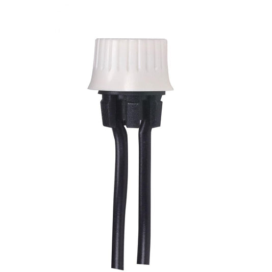 Satco 80-1771 On-Off Phenolic Rotary Switch Single Circuit 1A-125V, 3A-125V, 1.5A-250V Rating Snap Bushing White Finish
