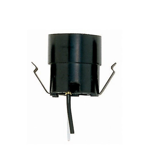 Satco 80-1798 Snap-In Socket For 3 1/4"- 4" Holders 12" AWM Leads 1-1/2" Height 1-1/4" Diameter 660W 250V