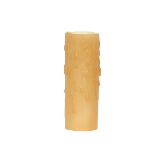 Satco 80-1975 Bee's Drip (Bee's Wax) Candelabra Base Amber (Honey) Finish 7/8" Inside Diameter 1-5/32" Outside Diameter 40W Max 3" Height