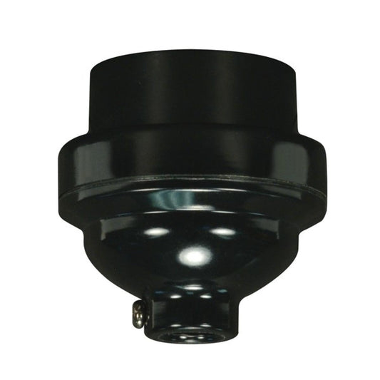 Satco 80-2061 Keyless Smooth Phenolic (3 Piece) 1/8 IP Cap With Set Screw 2" Height 1-1/2" Diameter 660W 250V