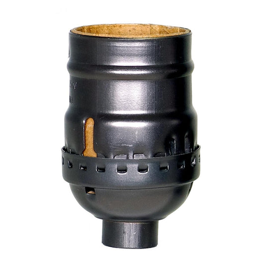 Satco 80-2396 Short Keyless Socket 1/8 IPS Aluminum Dark Antique Brass Finish 660W 250V