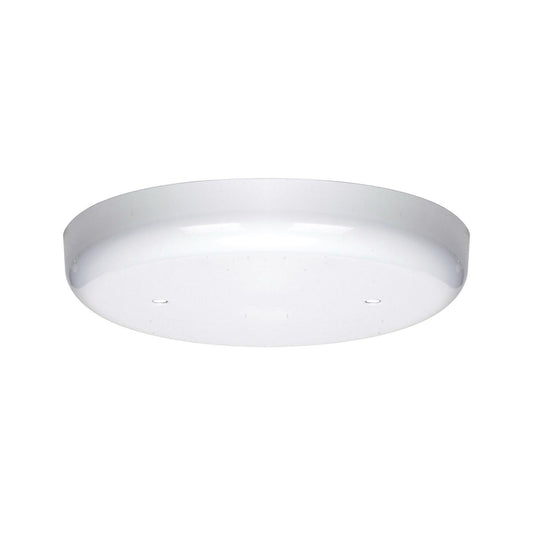 Satco 90-0580 Blank Up Kit White Finish 5" Diameter 2-8/32 Bar Holes Includes Hardware