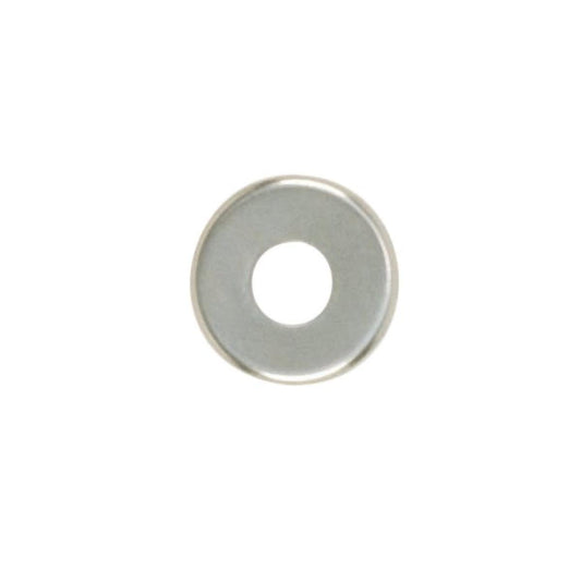 Satco 90-1095 Steel Check Ring Curled Edge 1/8 IP Slip Nickel Plated Finish 1-1/4"