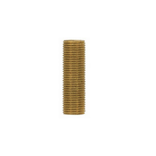 Satco 90-1182 1/8 IP Solid Brass Unfinished 1/2" Length 3/8" Wide