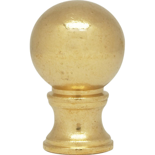 Satco 90-132 Ball Finial Burnished And Lacquered 1-3/8" Height 7/8" Diameter 1/8 IP