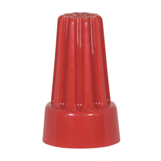 Satco 90-1421 Wire Connector With Spring Inserts For 105C Supply Wire 600V Extra Large Red Finish 8 #18 Max